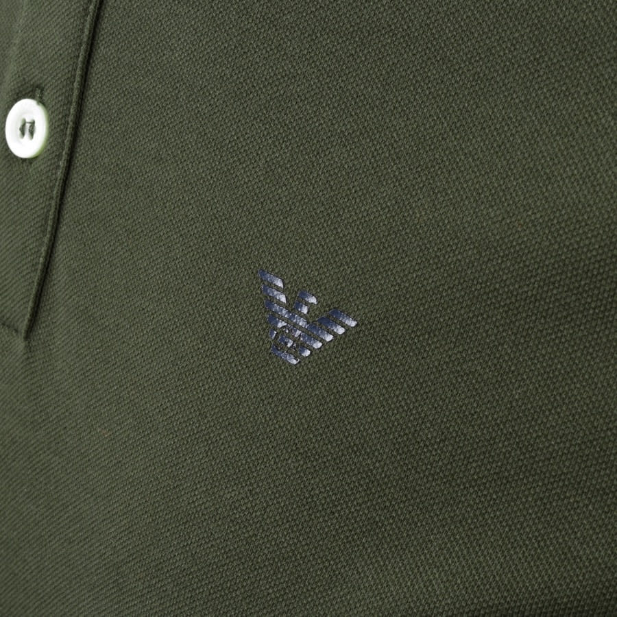 Alternative Image for ProductEmporio Armani Short Sleeved Polo T Shirt Green3